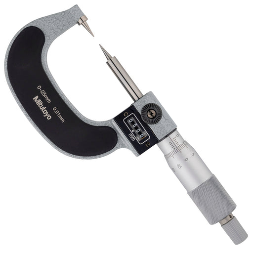 Panme đo ngoài Mitutoyo 0-25mm, độ chính xác 0.01mm