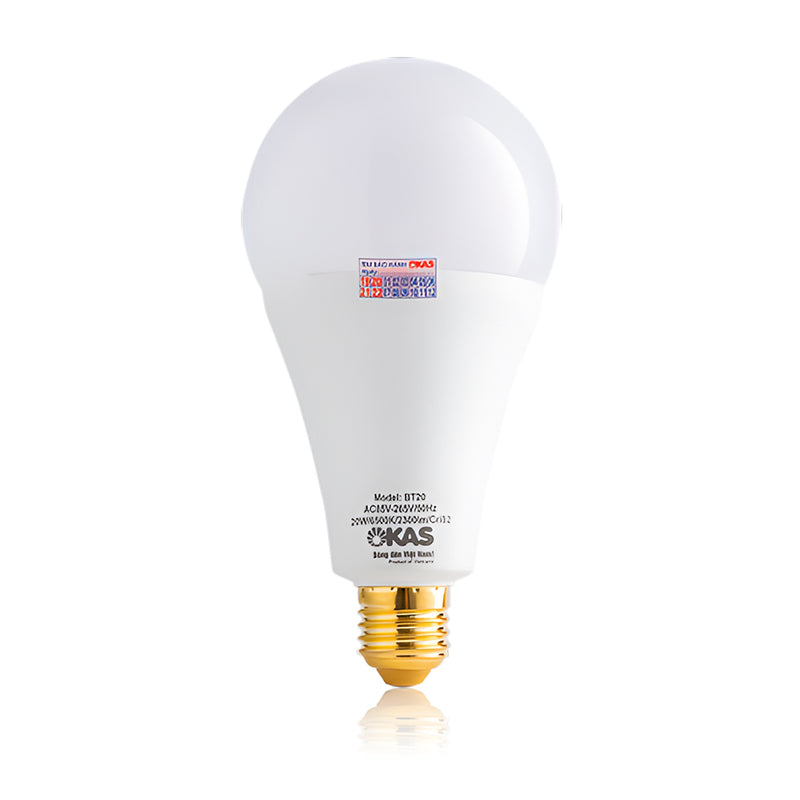Bóng LED tròn SOPOKA Mã B BT20, đuôi E27, ánh sáng trắng, tiết kiệm điện, chống nước, chống côn trùng.