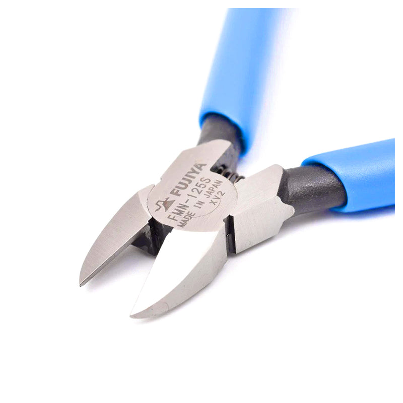 Kìm cắt mini, cò lò xo trợ lực, lưỡi cong Fujiya FMN-125S kích thước 125mm