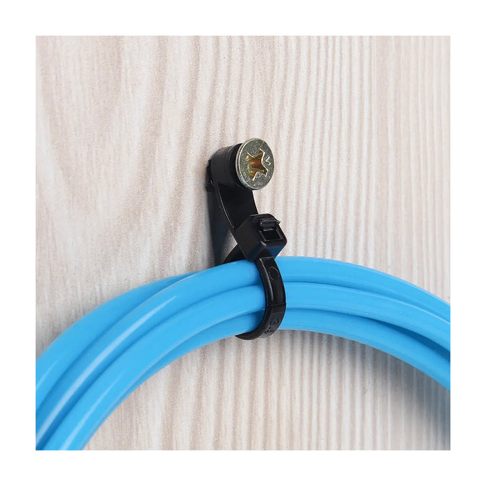 Dây rút nhựa có định có một lỗ khoan vít, loại cao cấp tiêu chuẩn quốc tế (Screw mounting cable ties), dài 150mm - 370mm