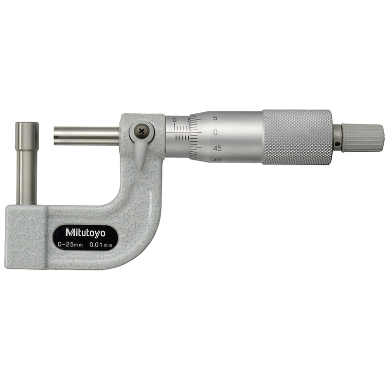 Panme Mitutoyo Series 115 - Spherical and Cylindrical Anvil Type, Đo độ thành ống và bề mặt cong. Đầu tĩnh hình trụ tùy chọn