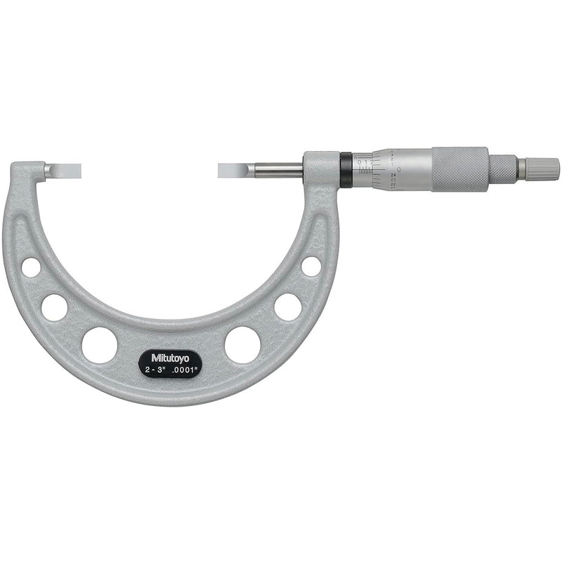 Panme Mitutoyo Series 122 - Blade Micrometers, non-rotating, đầu đo lưỡi dẹp | trục đo không xoay