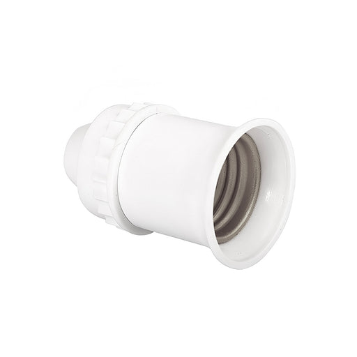 Đuôi đèn SOPOKA D250W E27 màu trắng, ren đồng mạ Niken chống ăn mòn, siêu bền cho đèn LED, chịu tải 250W, chống bão.