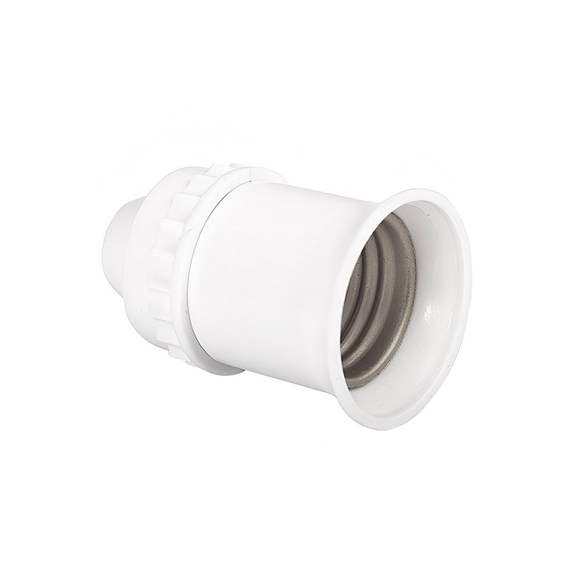 Đuôi đèn SOPOKA D250W E27 màu trắng, ren đồng mạ Niken chống ăn mòn, siêu bền cho đèn LED, chịu tải 250W, chống bão.