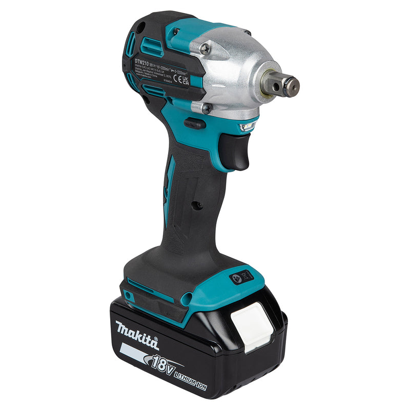 Máy siết bu lông Makita DTW210 dùng Pin 18V LXT, cốt 1/2 inch