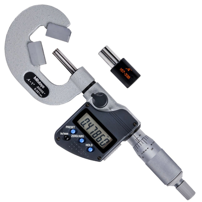 Panme điện tử Mitutoyo Series 314 - V-Anvil Micrometers, Đế đo chữ V + Mũi đo nhọn