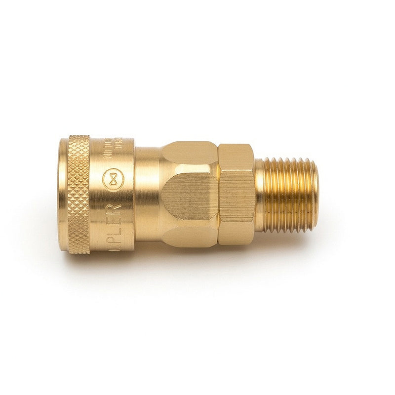 Đầu nối nhanh Hi Cupla Standard SM-Type (Socket) kiểu kết nối ren ngoài, gioăng tiêu chuẩn NBR (Nitrile Rubber)
