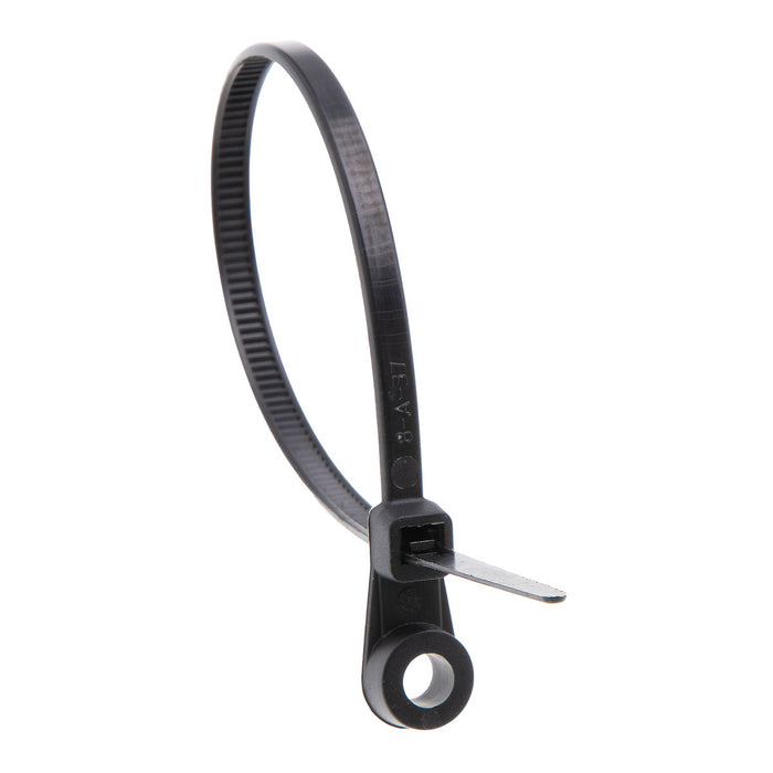 Dây rút nhựa có định có một lỗ khoan vít, loại cao cấp tiêu chuẩn quốc tế (Screw mounting cable ties), dài 150mm - 370mm