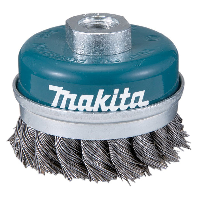 Chén cước sợi thép xoắn, có đai kim loại Makita đường kính từ 60mm - 100mm
