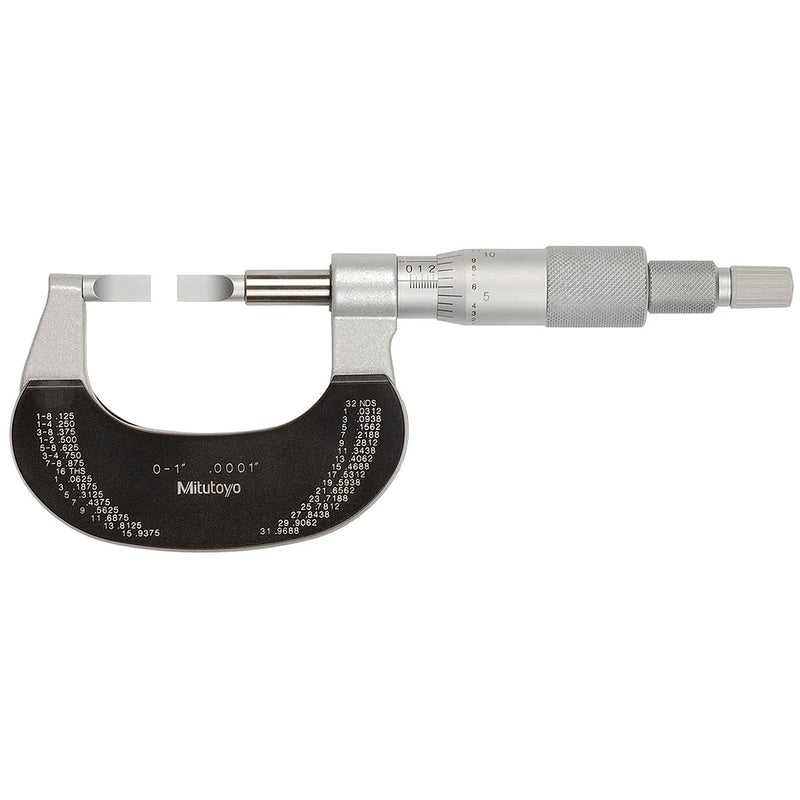 Panme Mitutoyo Series 122 - Blade Micrometers, non-rotating, đầu đo lưỡi dẹp | trục đo không xoay