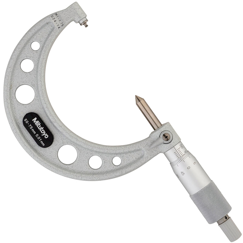 Panme Mitutoyo Series 125 - Screw Thread Micrometers, đo bước ren