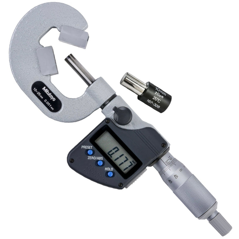 Panme điện tử Mitutoyo Series 314 - V-Anvil Micrometers, Đế đo chữ V + Mũi đo nhọn