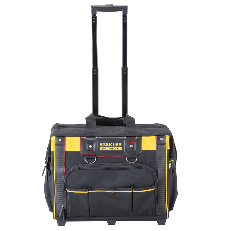 Túi đựng dụng cụ kiểu vali kéo FATMAX Stanley FMST1-80148 kích thước 18 inch vải Nylon 600D đế nhựa Polypropylene chống nước kèm tay kéo telescopic
