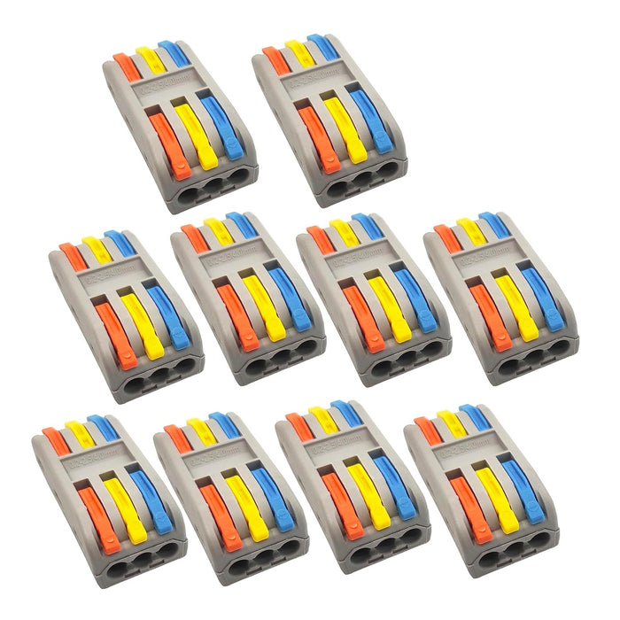 Rệp nối dây nhiều đường có mã màu, tải 32A, điện thế 250V - 600V, cỡ dây từ 0.08mm² - 4.0mm²