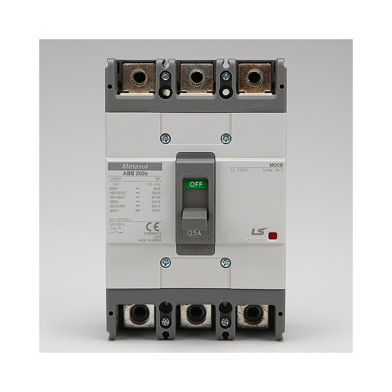 Cầu dao tự động MCCB 3P LS, tải danh định từ 5A ~ 1600A, dòng cắt từ 14kA - 75kA