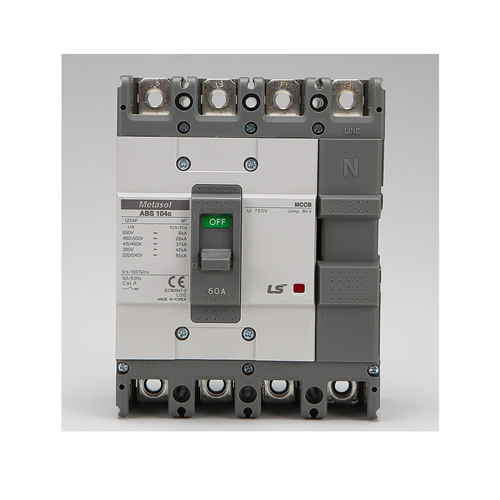 Cầu dao tự động MCCB 4P LS, tải danh định từ 15A ~ 1600A, dòng cắt từ 18kA ~ 75kA