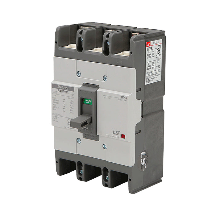 Cầu dao tự động MCCB 3P LS, tải danh định từ 5A ~ 1600A, dòng cắt từ 14kA - 75kA