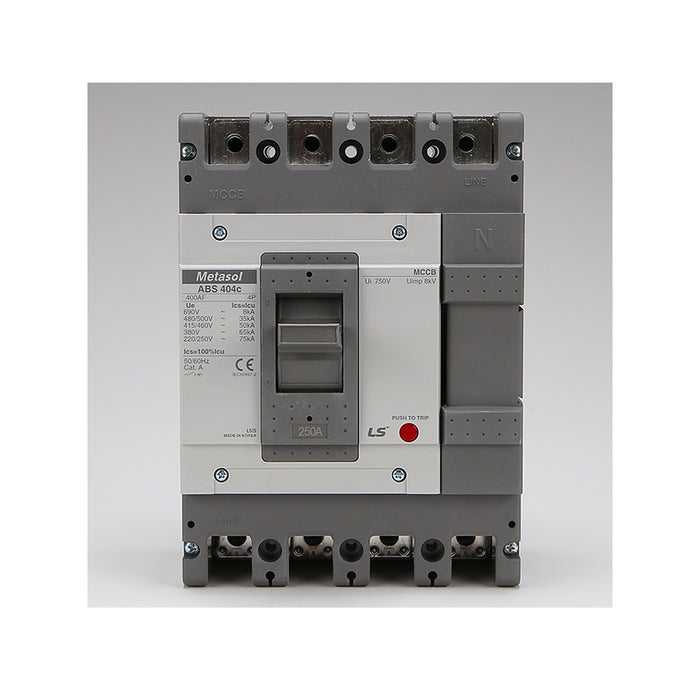 Cầu dao tự động MCCB 4P LS, tải danh định từ 15A ~ 1600A, dòng cắt từ 18kA ~ 75kA