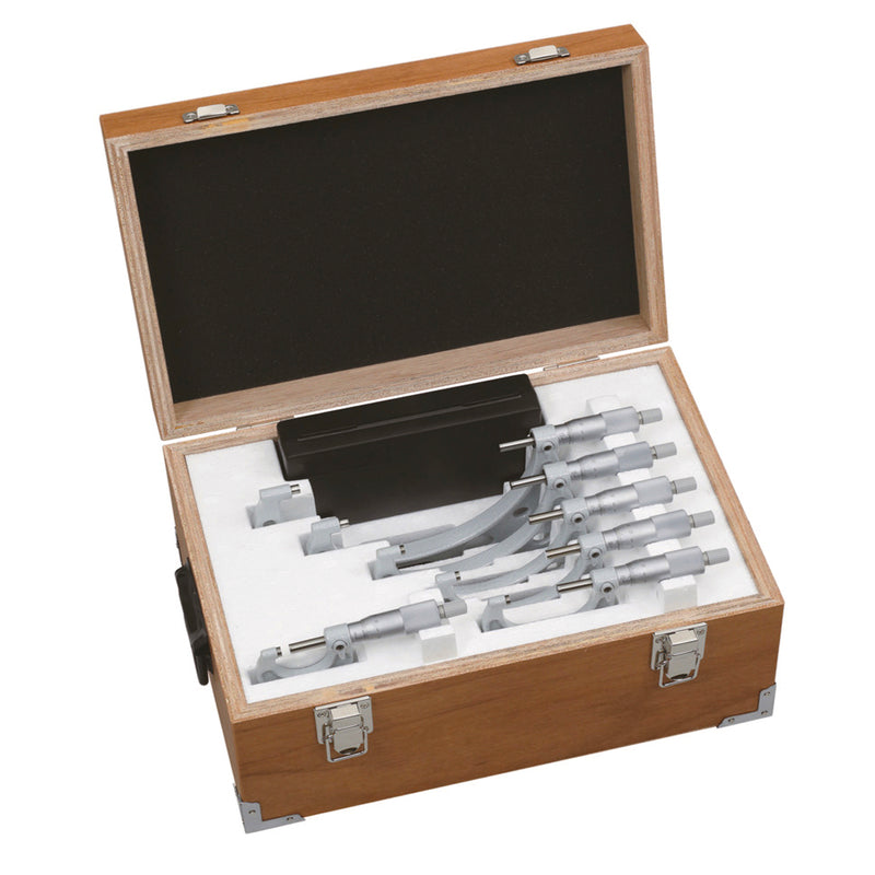 Bộ 6 cây Panme đo ngoài hệ Inch Mitutoyo Mã số 103-904-10, đáp ứng dãy đo từ 0 - 6 Inch