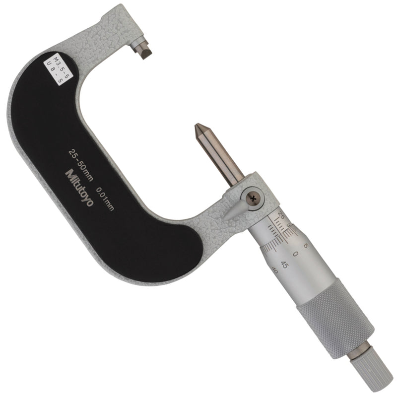 Panme Mitutoyo Series 125 - Screw Thread Micrometers, đo bước ren