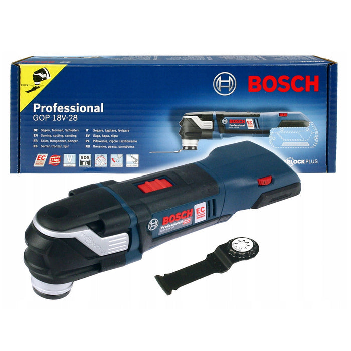 Máy cắt rung đa năng dùng Pin 18V Bosch GOP 18V-28, mã số 06018B6002 (chỉ có thân máy, không kèm pin và sạc)