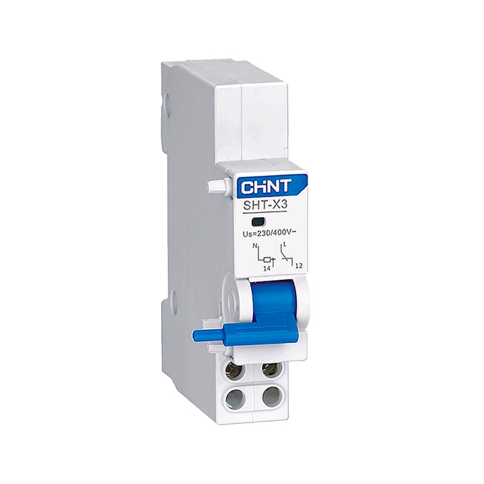 Cuộn ngắt điện áp 24/48V DC, 24/48/230V AC Chint SHT-X3 dùng cho các MCB, RCBO