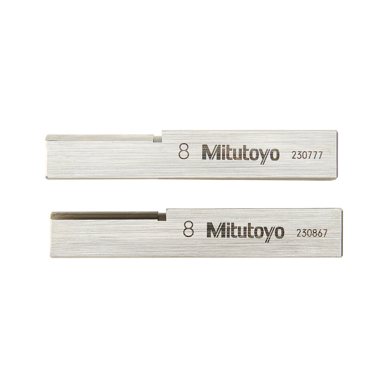 Phụ kiện hàm kẹp bán nguyệt 8mm dùng cho kẹp căn mẫu Mitutoyo 619012 (1 cặp) | Half-round jaw
