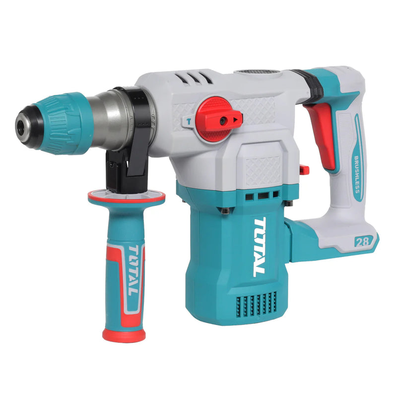 Máy khoan bê tông 3 chức năng Total TRHLI20286 dùng Pin 20V, đuôi gài SDS-Plus