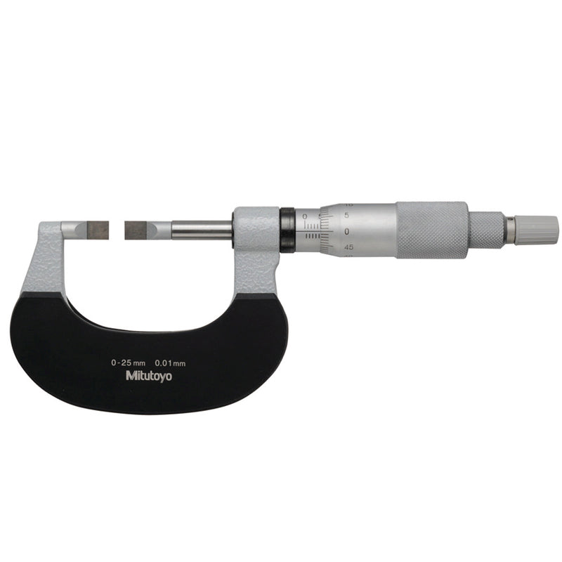 Panme Mitutoyo Series 122 - Blade Micrometers, non-rotating, đầu đo lưỡi dẹp | trục đo không xoay