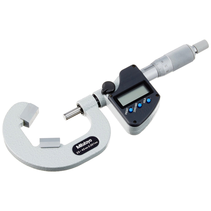 Panme điện tử Mitutoyo Series 314 - V-Anvil Micrometers, Đế đo chữ V + Mũi đo nhọn