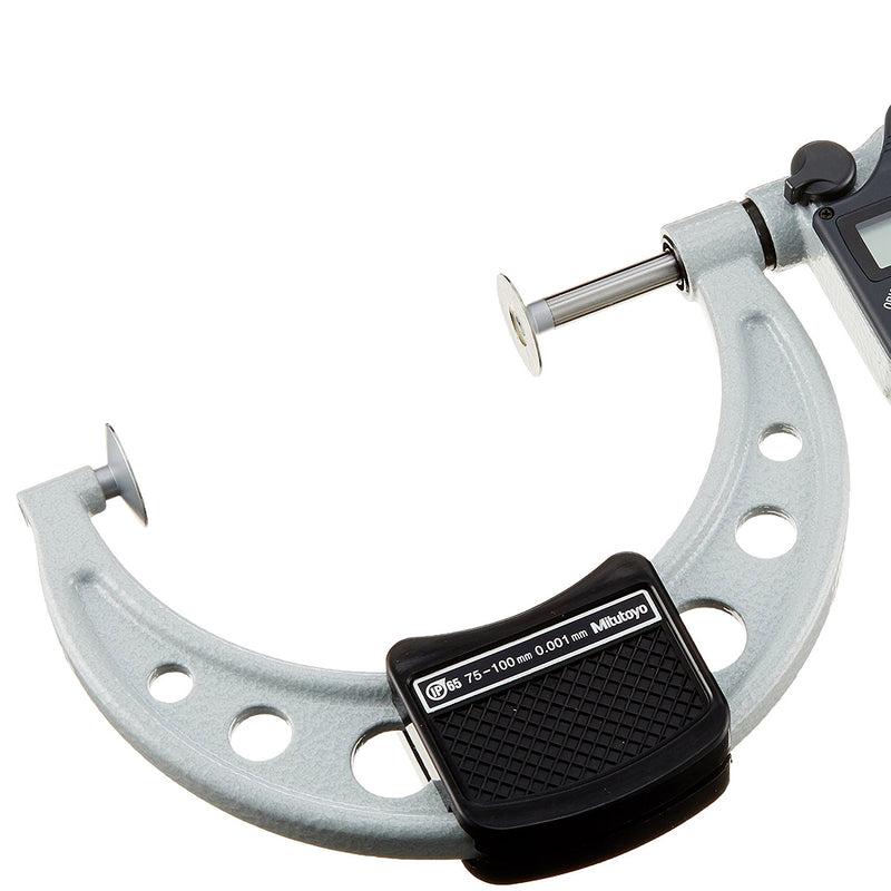Panme điện tử Mitutoyo Series 322 - Disc Micrometers. Hàm kẹp đĩa đo bánh răng,. Có cổng SPC xuất dữ liệu