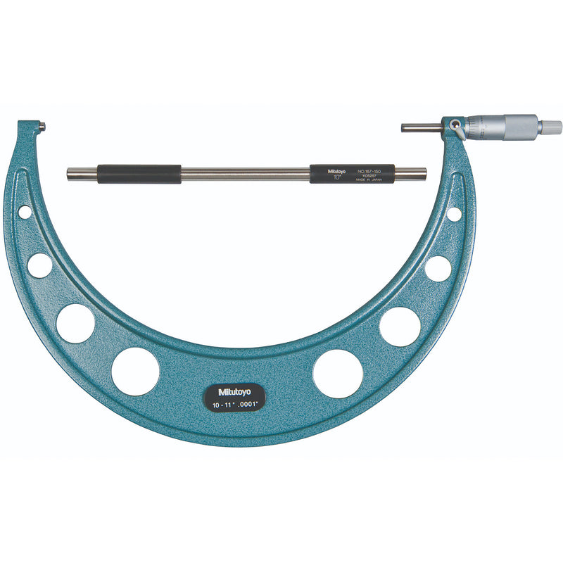 Bộ 12 cây Panme đo ngoài hệ Inch Mitutoyo Mã số 103-908-40, đáp ứng dãy đo từ 0 - 12 Inch, có vạch chia chính xác cao 0.0001 inch
