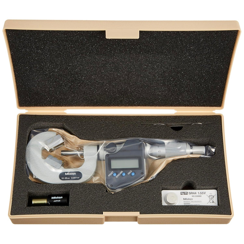 Panme điện tử Mitutoyo Series 314 - V-Anvil Micrometers, Đế đo chữ V + Mũi đo nhọn