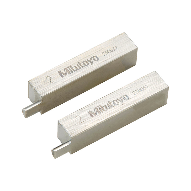 Phụ kiện hàm kẹp bán nguyệt 2mm dùng cho kẹp căn mẫu Mitutoyo 619010 (1 cặp) | Half-round jaw