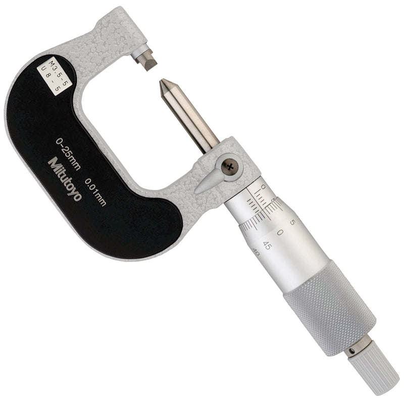 Panme Mitutoyo Series 125 - Screw Thread Micrometers, đo bước ren