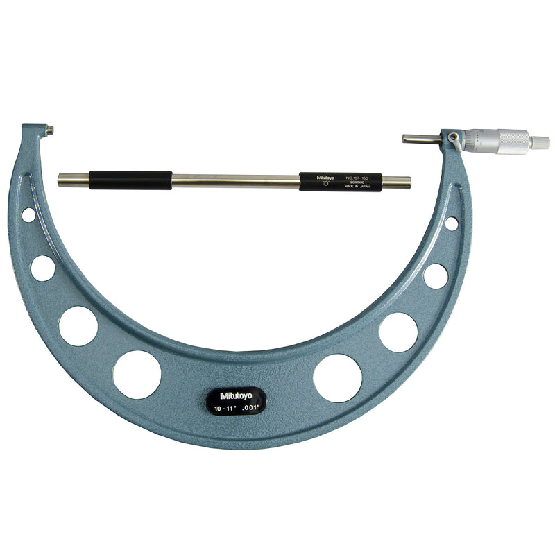 Bộ 12 cây Panme đo ngoài hệ Inch Mitutoyo Mã số 103-905-10, đáp ứng dãy đo từ 0 - 12 Inch