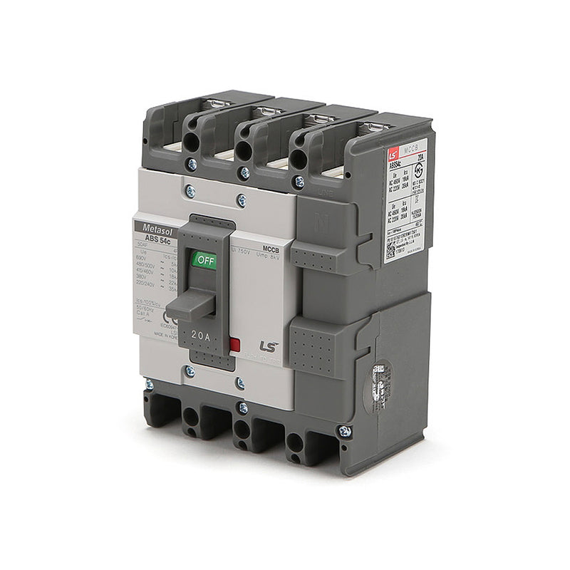 Cầu dao tự động MCCB 4P LS, tải danh định từ 15A ~ 1600A, dòng cắt từ 18kA ~ 75kA