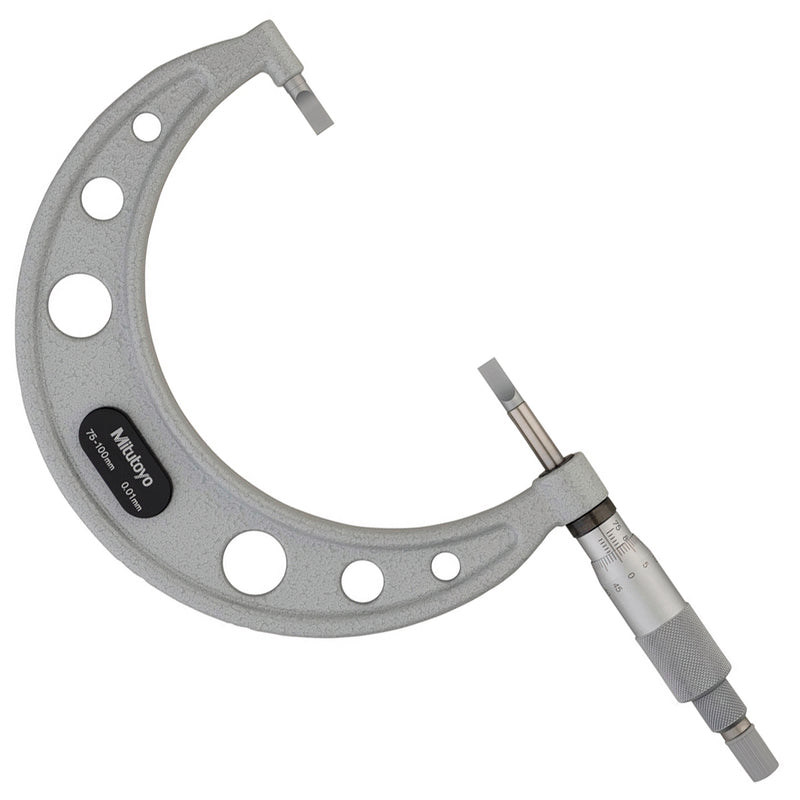 Panme Mitutoyo Series 122 - Blade Micrometers, non-rotating, đầu đo lưỡi dẹp | trục đo không xoay