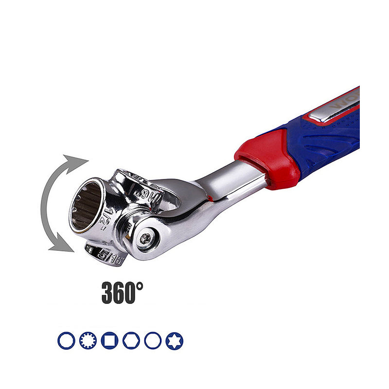 Cờ lê 8 chức năng, đầu xoay 360 độ Workpro WP272018