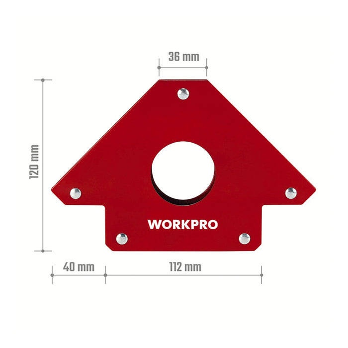 Ê ke góc 4 hướng có nam châm dùng trong ngành hàn Workpro
