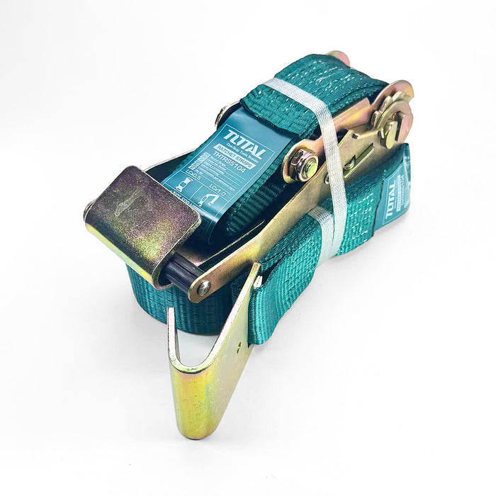 Dây đai chằng hàng tải trọng 5 tấn, dài10m, bản dây rộng 5cm, móc phẳng TOTAL THTRS5104
