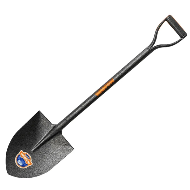Xẻng thép mũi nhọn cán kim loại Wadfow WSE3324, chiều dài 1000mm, kích thước lưỡi 295mm x 225mm, chất liệu thép carbon
