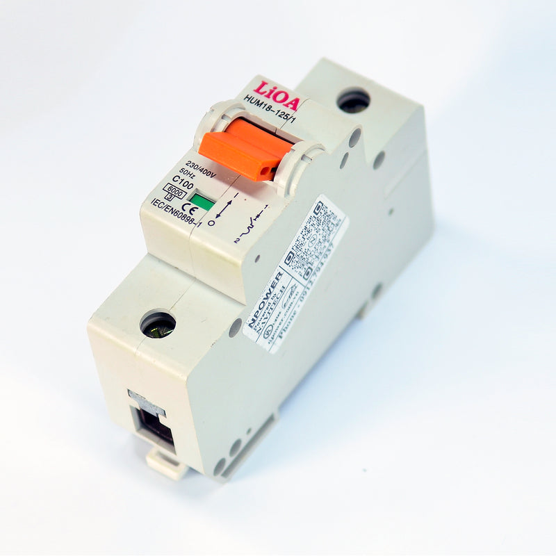 Cầu dao tự động MCB Lioa, tải danh định từ 6A ~ 100A, dòng cắt từ 6kA