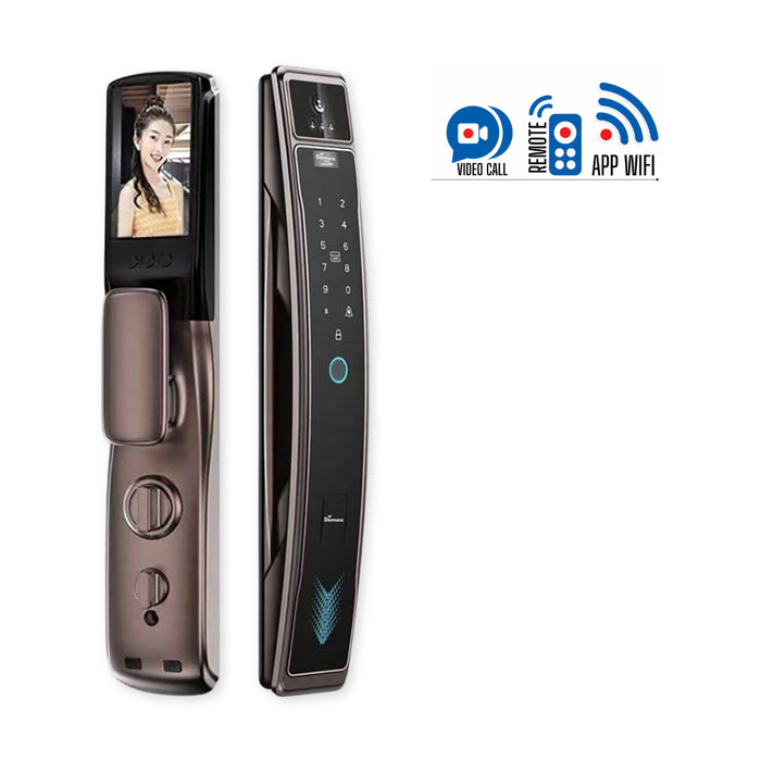 Khóa điện tử cao cấp có màn hình video call Demax SL818