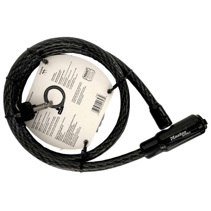 Ổ khóa dây Master Lock 8157DPS cao cấp,  dây khóa bằng cáp thép bện được bọc nhựa vinyl dài 1.8m