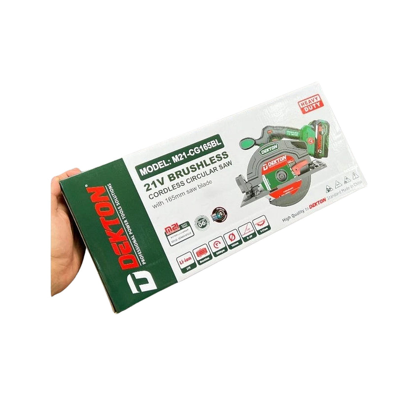 Máy cưa đĩa Dekton M21-CG165BL dùng pin 21V, đường kính lưỡi 165mm