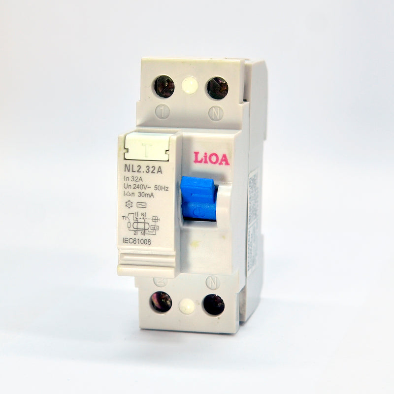 Cầu dao chống giật RCCB Lioa, chỉ chống rò, tải định mức từ 16A ~ 40A, dòng rò 30mA