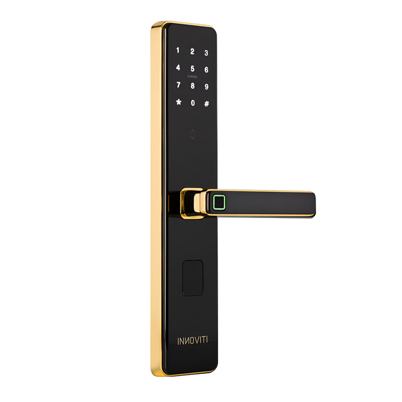 Khóa điện tử Việt Tiệp INNOVITI-S 28385-S tích hợp mở Khóa vân tay, mã số, thẻ từ, chìa và ứng dụng điện thoại