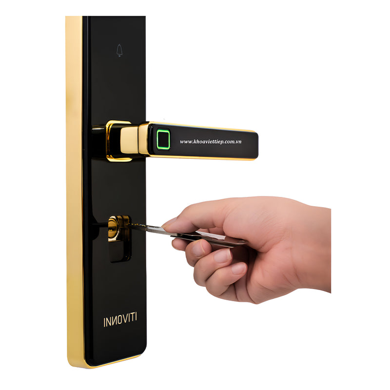 Khóa điện tử Việt Tiệp INNOVITI 28385 tích hợp vân tay, mã số, chìa và thẻ từ