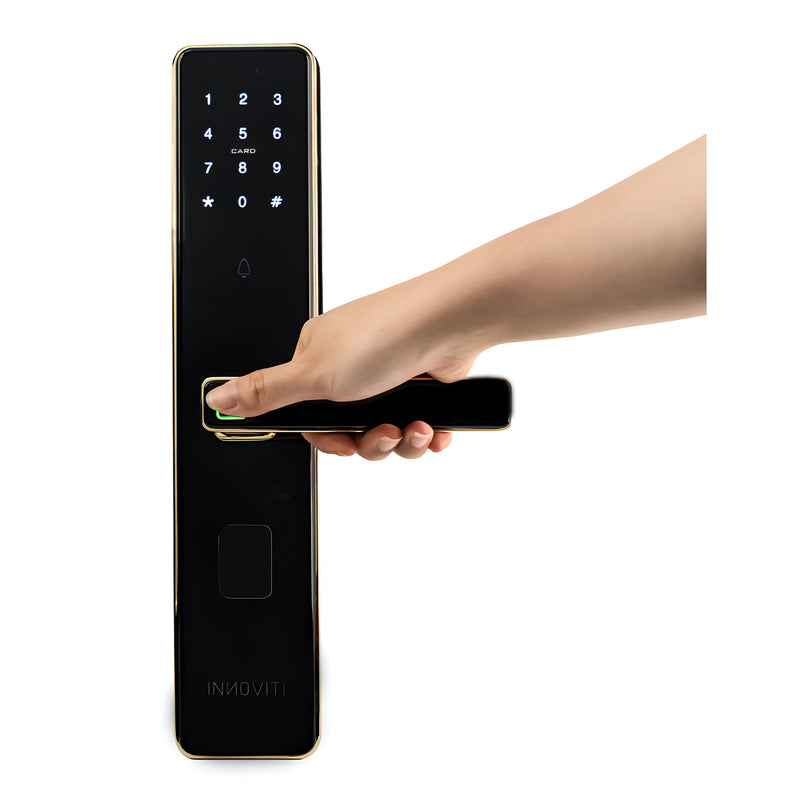 Khóa điện tử Việt Tiệp INNOVITI 28385 tích hợp vân tay, mã số, chìa và thẻ từ